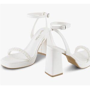 Wedding Platform Pearl Heels
